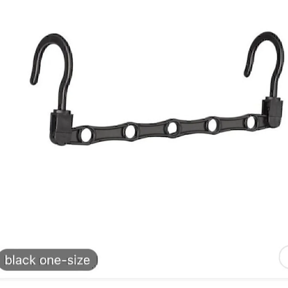 5 Black Wonder Hanger Max. Closet space saver organizer